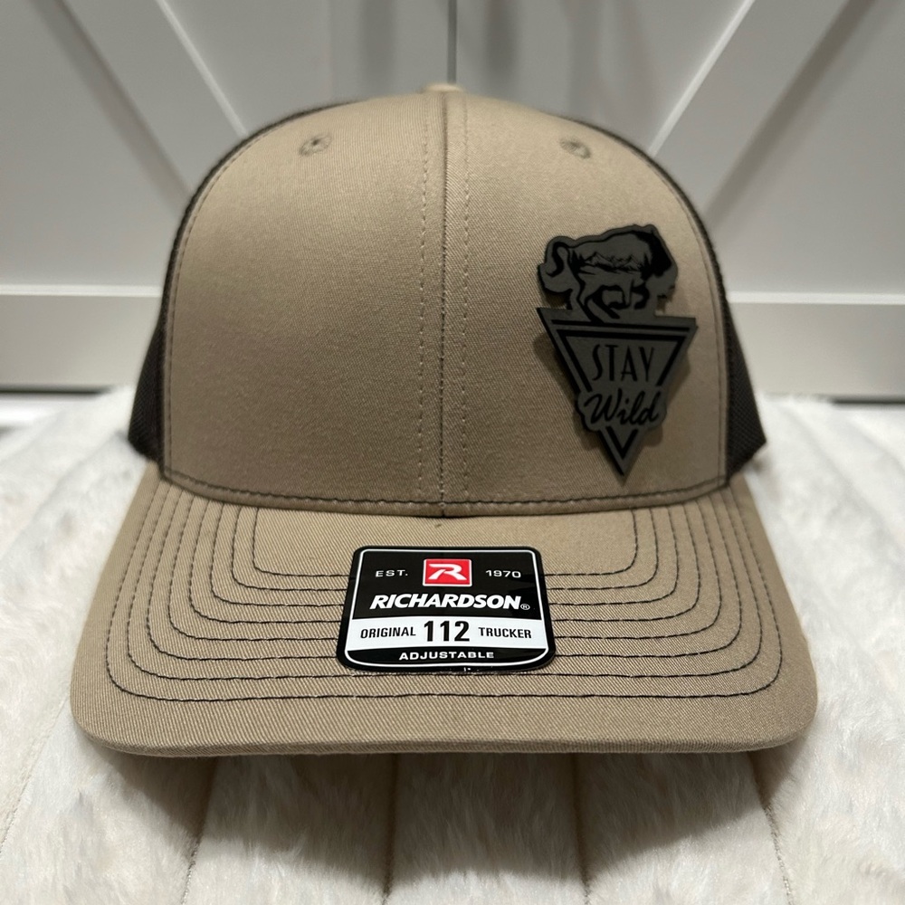 Stay Wild Laser Engraved Richardson Trucker Hat.